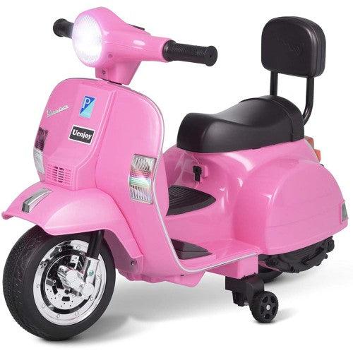 UENJOY PX150 6V Kids Ride Motorcycle (Vespa Edition Pink, Blue , White, Black) - Toytexx UENJOY PX150 6V Kids Ride Motorcycle (Vespa Edition Pink, Blue , White, Black) - Toytexx